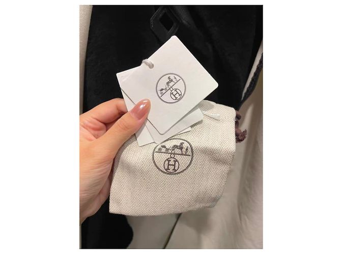 Hermès Mantel aus Lammfell Schwarz Größe 36 - Ansicht 2
