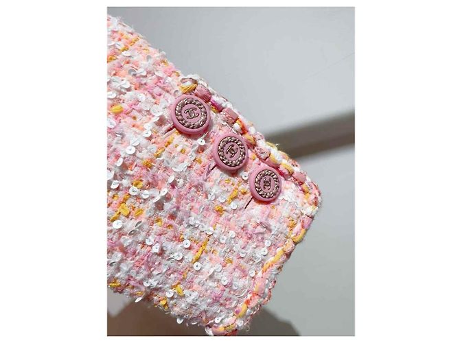 Abrigo Chanel de tweed para mujer talla 38 Multicolor - vista 5