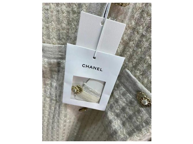 Chanel Kleid aus Wolle Mehrfarbig Größe 38 Mehrfarben - Ansicht 4