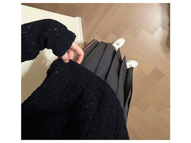 Chanel Strickware aus schwarzer Baumwolle - Ansicht 4