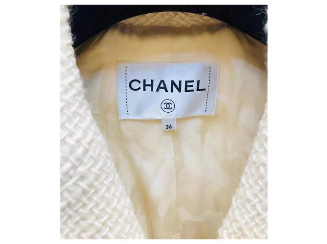 Abrigo Chanel de lana mujer talla 36 Multicolor - vista 2