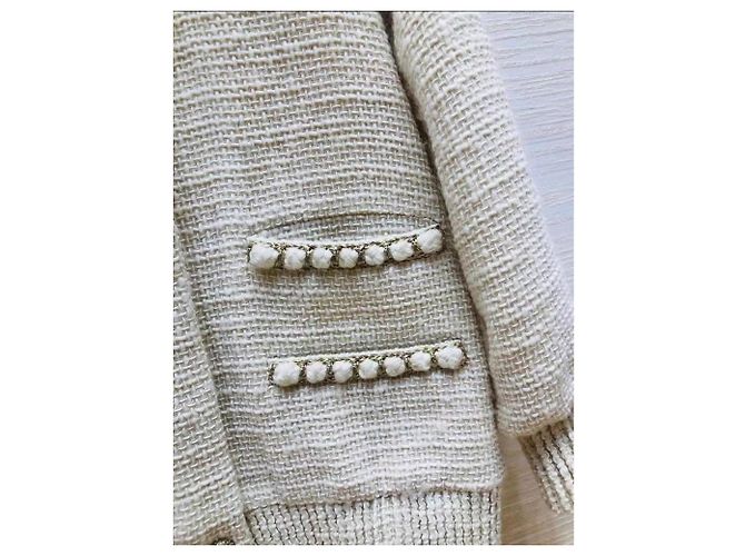 Abrigo Chanel de lana mujer talla 36 Multicolor - vista 3