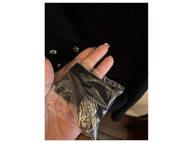 Chanel Black Wool Coat Size 36 - view 4