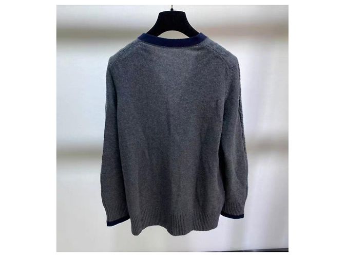 Chanel Strickware aus Kaschmir Grau - Ansicht 4