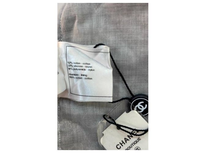 Chanel Baumwollkleid Mehrfarbig Größe 36 Mehrfarben - Ansicht 3