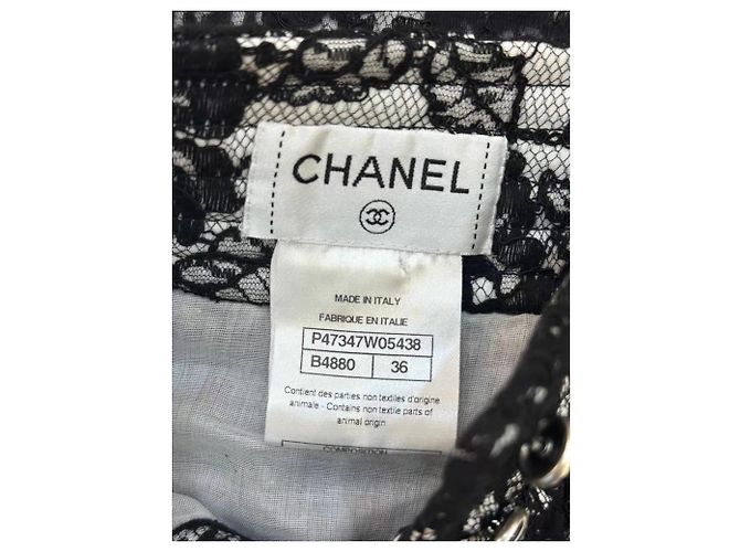 Chanel Baumwollkleid Mehrfarbig Größe 36 Mehrfarben - Ansicht 4