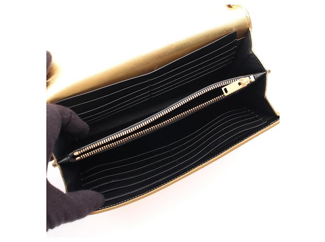 Autre Marque Borsa in pelle dorata Yves Saint Laurent D'oro - vista 3