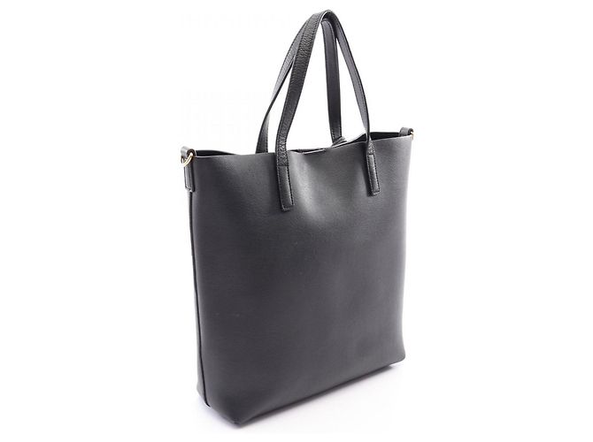 Autre Marque Bolso de mano de cuero negro Yves Saint Laurent - vista 2