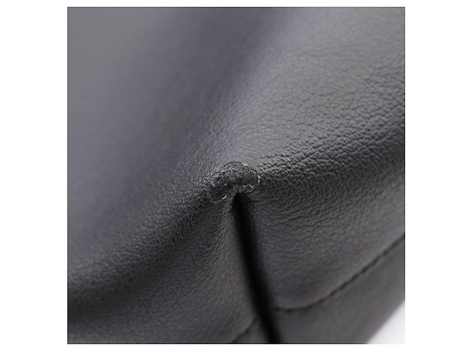 Autre Marque Bolso de mano de cuero negro Yves Saint Laurent - vista 6