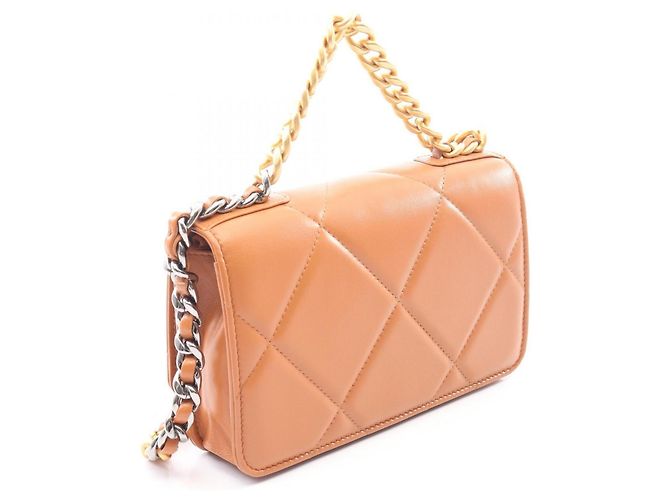Borsa a tracolla Two-Way Chanel 19 Dixneuf Matelassé Marrone - vista 2
