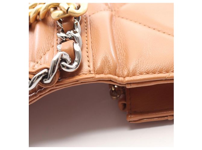 Borsa a tracolla Two-Way Chanel 19 Dixneuf Matelassé Marrone - vista 7