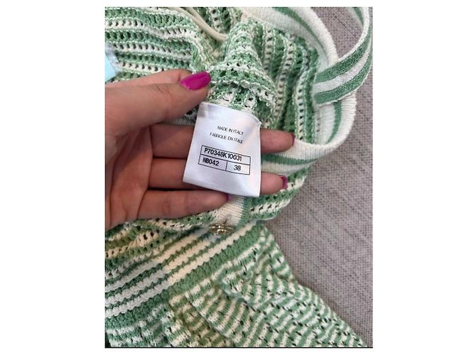 Chanel Baumwollkleid Mehrfarbig Größe 38 Mehrfarben - Ansicht 5