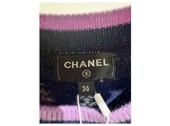 Chanel Kaschmir Strickwaren Damen Größe 36 Mehrfarben - Ansicht 6