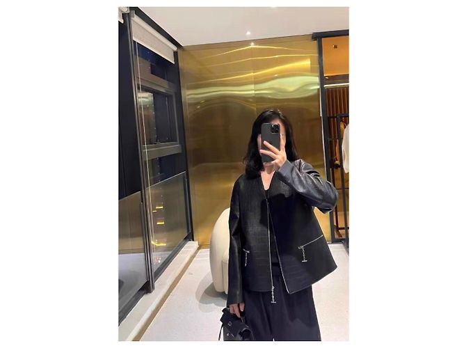 Abrigos Hermès Negro - vista 7