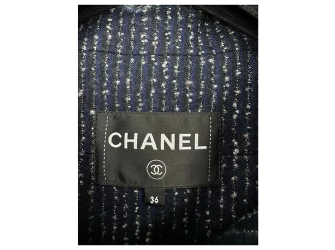 Abrigo Chanel de lana mujer talla 36 Multicolor - vista 2