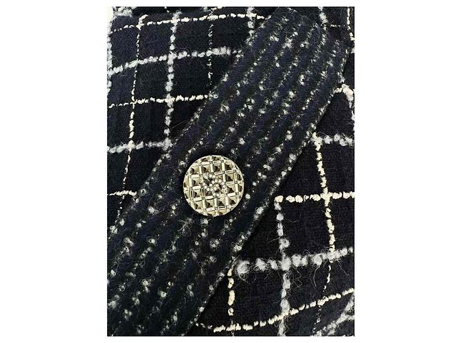 Abrigo Chanel de lana mujer talla 36 Multicolor - vista 4