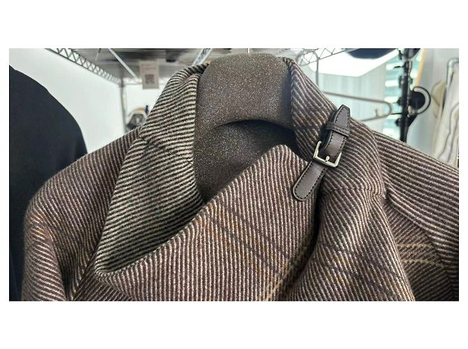 Abrigo Hermès de cashmere mujer talla 38 Multicolor - vista 6