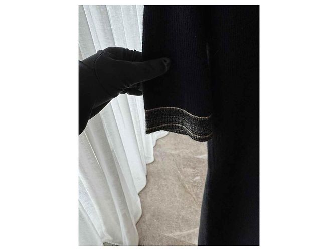 Chanel Kleid aus schwarzem Kaschmir - Ansicht 3