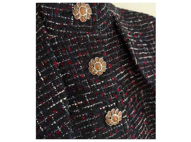 Abrigo Chanel de lana mujer talla 34 Multicolor - vista 3