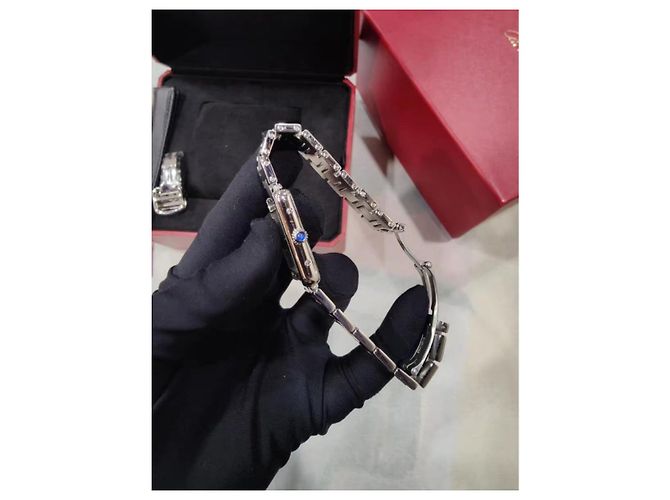 Cartier Tank Anglaise Uhren Silber - Ansicht 5