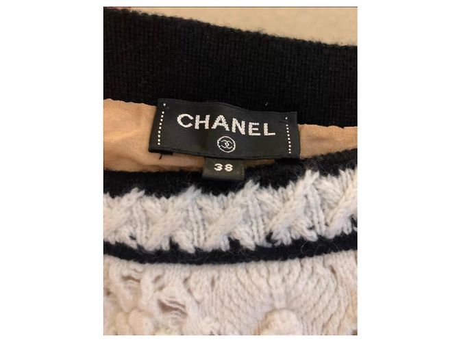 Chanel Kleid aus Kaschmir 38 FR Mehrfarben - Ansicht 3