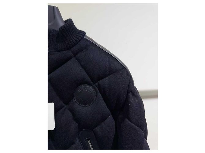 Abrigo Hermès Negro de Cachemira Talla 36 - vista 2