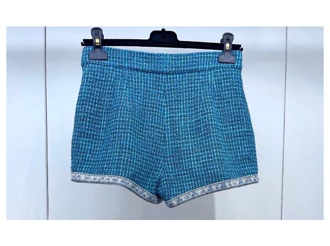 Shorts Chanel de Tweed Multicolor - vista 2