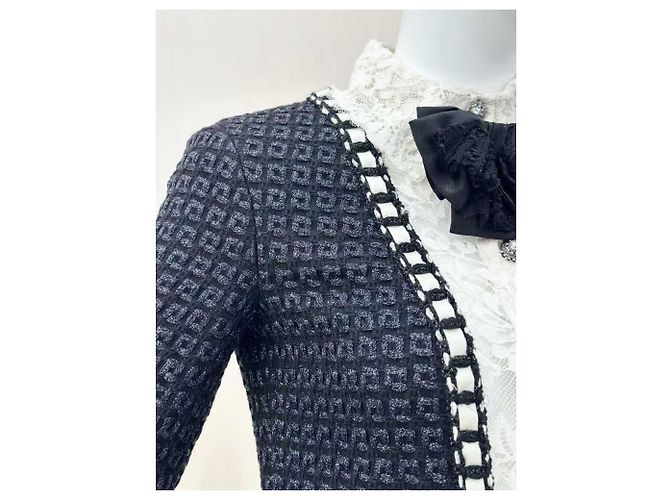 Chanel Kleid Wolle Mehrfarbig Größe 38 Mehrfarben - Ansicht 4
