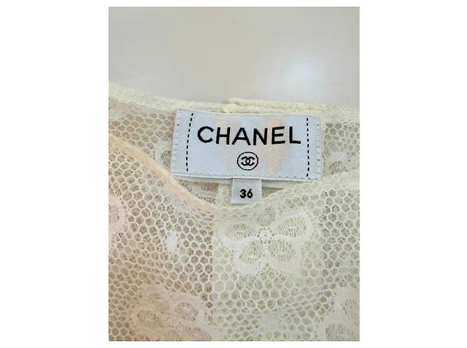 Chanel Baumwollkleid Mehrfarbig Größe 36 Mehrfarben - Ansicht 4
