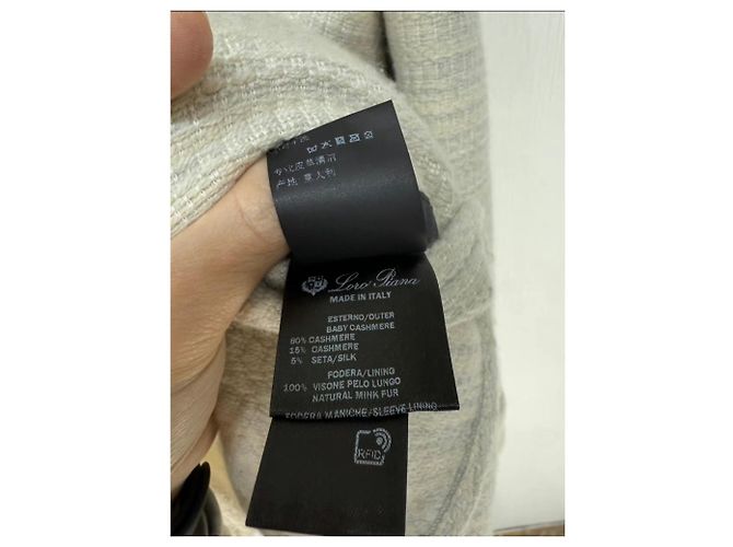 Abrigo de visón Loro Piana Mujer M Multicolor - vista 4