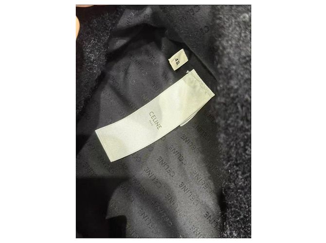 Chaqueta de lana negra Céline Negro - vista 2