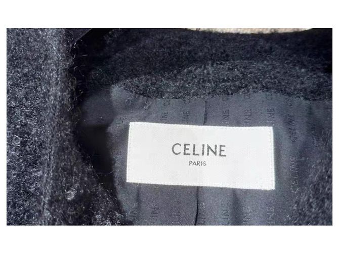 Chaqueta de lana negra Céline Negro - vista 3