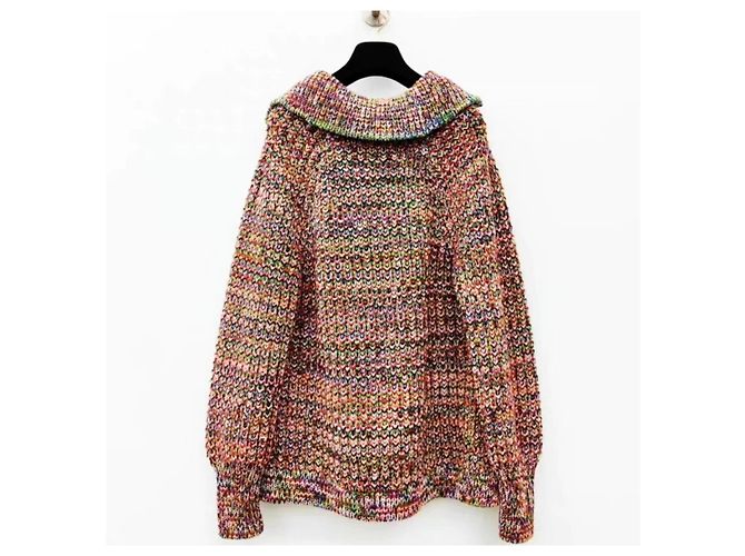 Chanel Strickjacke aus Wolle mehrfarbig Größe 36 Mehrfarben - Ansicht 3