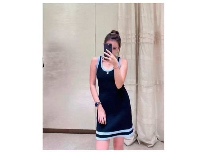 Vestido Chanel de algodón 40 FR Multicolor - vista 4