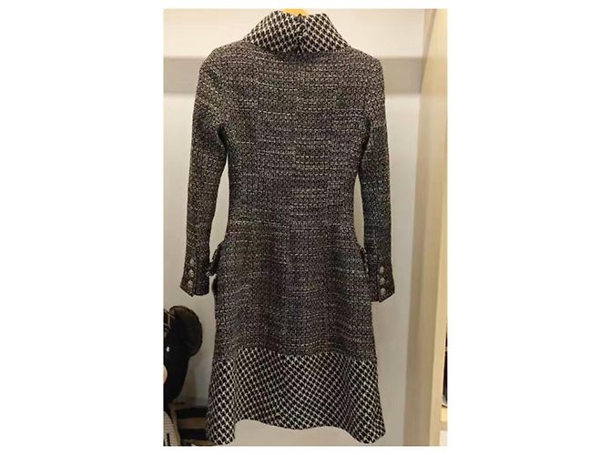 Chanel Kleid aus Wolle Mehrfarbig Größe 34 Mehrfarben - Ansicht 2
