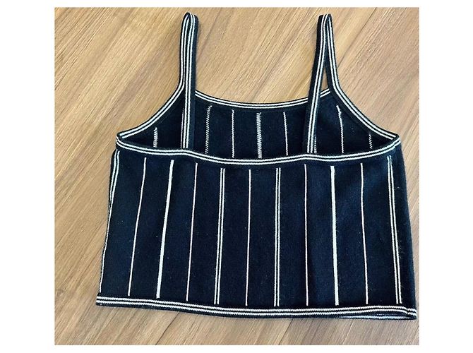 Chanel Strickware aus schwarzem Kaschmir Größe 38 - Ansicht 6