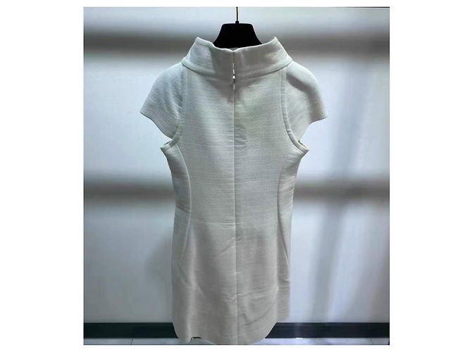 Chanel Baumwollkleid Mehrfarbig Größe 36 Mehrfarben - Ansicht 2