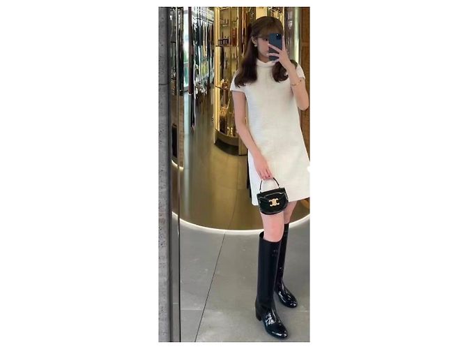 Chanel Baumwollkleid Mehrfarbig Größe 36 Mehrfarben - Ansicht 7