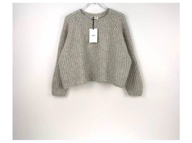Pull en cachemire gris Céline XS - vue 4