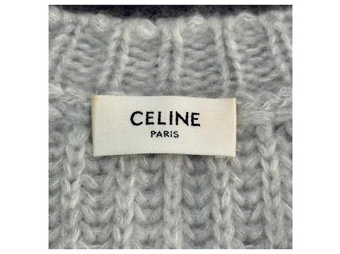 Pull en cachemire gris Céline XS - vue 6