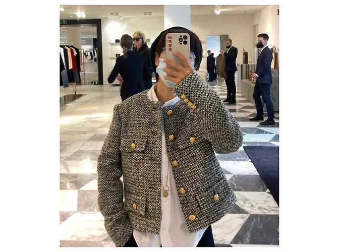 Céline Wolljacke Damen Größe 38 Mehrfarben - Ansicht 6