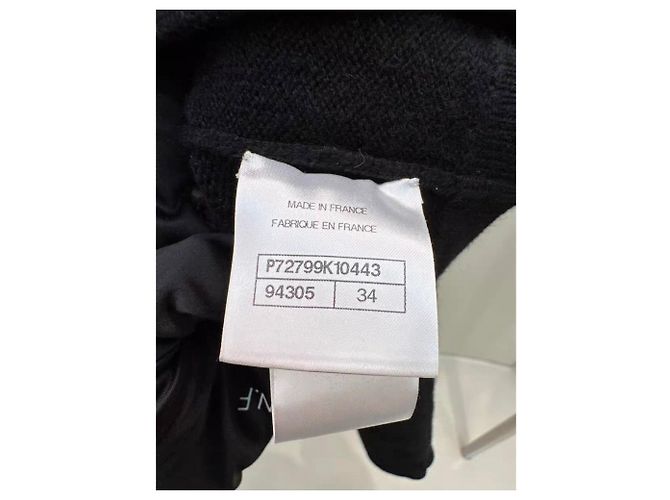 Chanel Strickwaren aus Kaschmir Schwarz - Ansicht 3