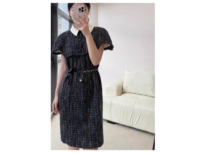 Vestido Chanel de tweed Multicolor - vista 4
