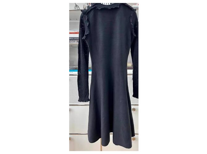 Chanel Kleid aus Wolle Schwarz - Ansicht 4