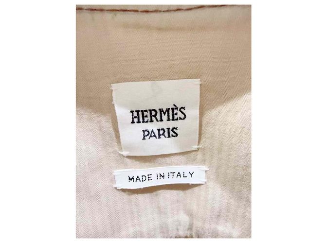 Giacca Hermès Beige in Cotone Taglia 38 - vista 5