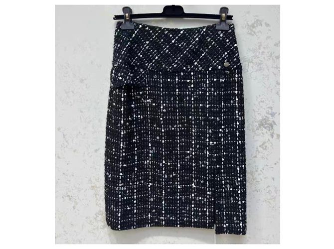 Chanel Tweed Rock Mehrfarbig Größe 38 Mehrfarben - Ansicht 2