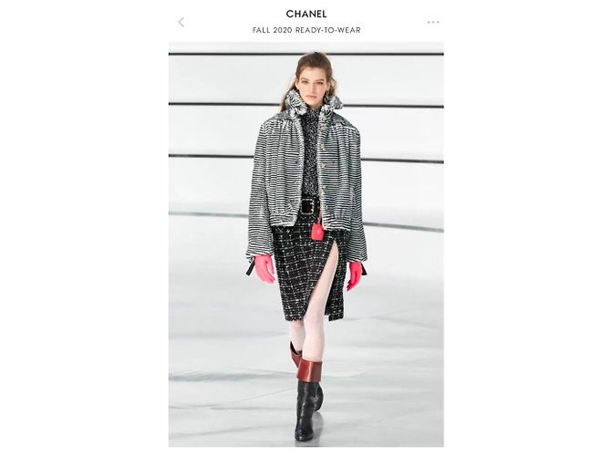 Chanel Tweed Rock Mehrfarbig Größe 38 Mehrfarben - Ansicht 5