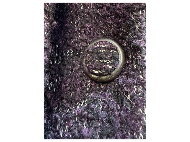 Abrigo Chanel de lana morado Púrpura - vista 3
