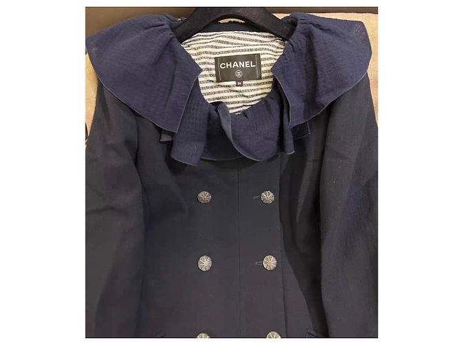 Chanel Wool Coat Multi Color Size 36 Multiple colors - view 7