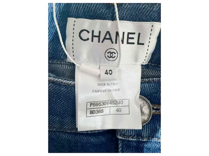 Chanel Jeans aus Baumwolle Größe 40 Mehrfarben - Ansicht 3